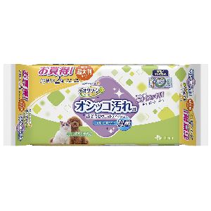 ユニチャーム Unicharm ユニチャーム デオクリーン オシッコ汚れおそうじウェットティッシュ 大判 25枚 2個パック