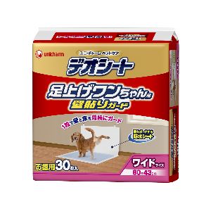 ユニチャーム Unicharm ユニチャーム デオシート 足上げワンちゃん用 壁貼りガード付き ワイド 30枚 犬 ペットシーツ