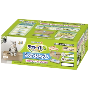 ユニチャーム unicham ユニチャーム デオトイレらくらくシンプル本体セット ライトブラウン