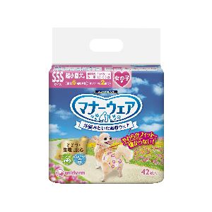 ユニチャーム Unicharm ユニチャーム マナーウェア 女の子用 SSSサイズ 超小型犬用 ピンクリボン 青リボン 42枚 犬 おむつ