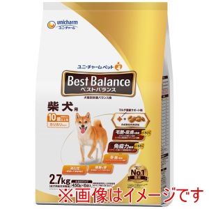 ユニチャーム unicham ユニチャーム ベストバランス カリカリ仕立て 柴犬用 10歳以上用 2.7kg