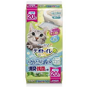 ユニチャーム Unicharm ユニチャーム デオトイレ ふんわり香る消臭 抗菌シート ナチュラルガーデンの香り 20枚