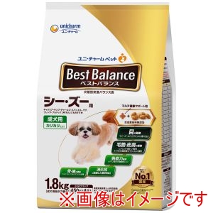 ユニチャーム unicham ユニチャーム ベストバランス カリカリ仕立て シー・ズー用 1.8kg