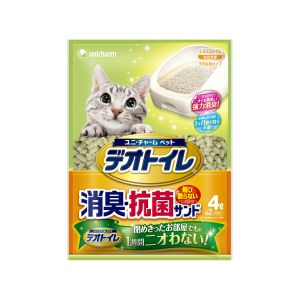 ユニチャーム Unicharm ユニチャーム デオトイレ 飛び散らない消臭 抗菌サンド 4L