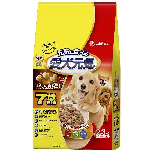 ユニチャーム Unicharm ユニチャーム 愛犬元気 7歳以上用 ビーフ 緑黄色野菜 小魚入り 2.3kg
