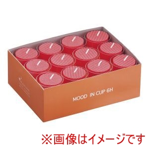 ムラエ ムラエ カップ入 カラーキャンドルローソク レッド 24ヶ入