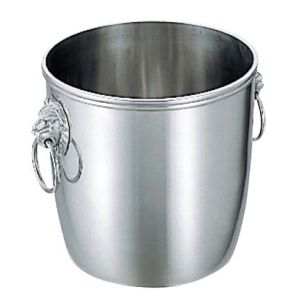 三宝産業 YUKIWA ユキワ UK 18-8 B渕 シャンパンクーラー A ライオン付 三宝産業
