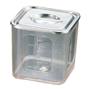 三宝産業 YUKIWA UK ポリカーボネイト 深型 角 キッチンポット 10.5cm ユキワ 三宝産業 YUKIWA