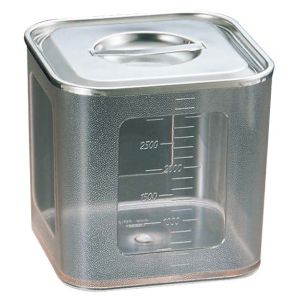 三宝産業 YUKIWA UK ポリカーボネイト 深型 角 キッチンポット 12cm ユキワ 三宝産業 YUKIWA