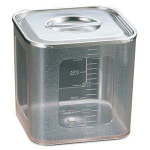 三宝産業 YUKIWA UK ポリカーボネイト 深型 角 キッチンポット 13.5cm ユキワ 三宝産業 YUKIWA