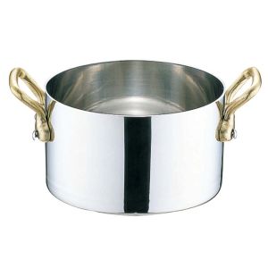 三宝産業 YUKIWA UK 18-8 プチパン 両手 半寸胴鍋 蓋無 8cm ユキワ 三宝産業 YUKIWA