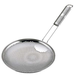 三宝産業 YUKIWA UK 18-8 パンチング 背油こし 24cm ユキワ 三宝産業 YUKIWA