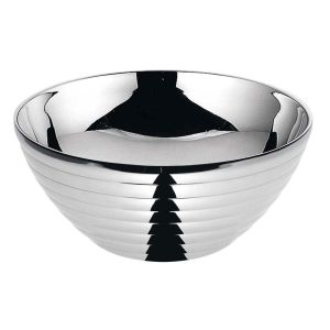 三宝産業 YUKIWA ユキワ 18-8 サラダボール ライン ダブル 二重中空構造 17cm 三宝産業