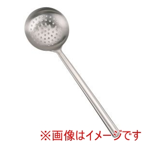三宝産業 YUKIWA UK ステンレス パイプ柄 ワンピース 穴明 中華お玉 小 ユキワ 三宝産業 YUKIWA