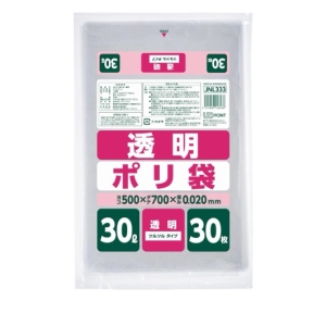ジャパックス ジャパックス JNL333 ポリ袋30L 透明 30枚