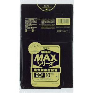 ジャパックス JAPACK’S ジャパックス S-22 業務用MAX 20L 黒 10枚 0.015