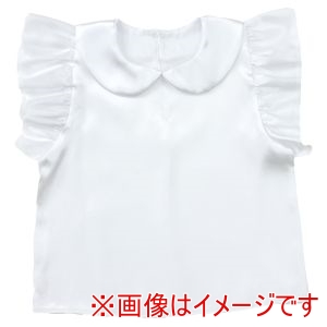 アーテック ArTec アーテック ソフトサテン 丸襟付き フリフリ シャツ 白 J 19383