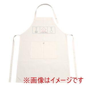 日本文教センター 日本文教センター 基礎縫い エプロン きなり 51035