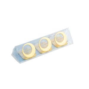 高桑金属 高桑金属 宵の天 よいのそら 箸置 黄金 満月 三つ揃い 407514