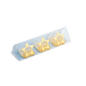 高桑金属 高桑金属 宵の天 よいのそら 箸置 黄金 星 三つ揃い 407521