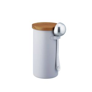 高桑金属 高桑金属 ステンレスコーヒーキャニスター グレー メジャースプーンセット 410354