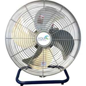 アクアシステム アクアシステム AFD-18NL 無給油エアモーター式 卓上型 工場扇 アルミハネ45cm  メーカー直送 代引不可 北海道沖縄離島不可