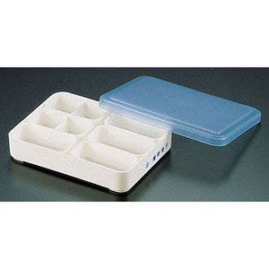 関東プラスチック工業 関東プラスチック工業 検食容器 J-273 ポリプロピレン 部品:中子B 仕切付