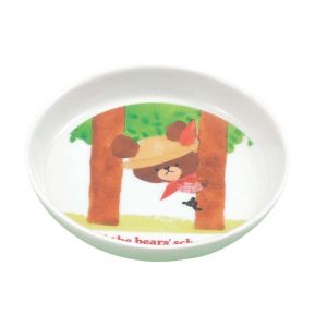 関東プラスチック工業 関東プラスチック工業 メラミン 子供用 食器 くまのがっこう 小皿 M-8J