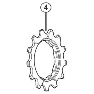 シマノ SHIMANO シマノ SHIMANO 14Tギア (ツバ付ギア) T/Vグループ用 Y11F1420E CS-HG50-8