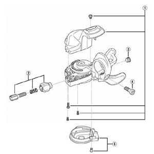シマノ SHIMANO シマノ Y00398010 SL-M610 インジケーターユニット 右 SHIMANO