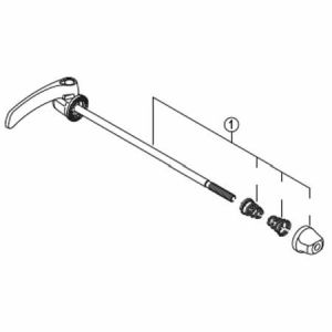 シマノ SHIMANO シマノ Y49398010 WH-6800 クイック組 163mm SHIMANO