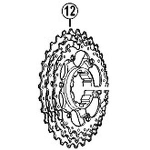 シマノ SHIMANO シマノ Y1YX98070 CS-6700 ギアユニット 24-27-30T SHIMANO