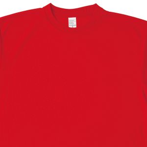 アイトス アイトス 8090 4.4オンス ドライ 半袖 Tシャツ ポケット無し 男女兼用 レッド S