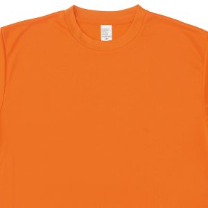 アイトス アイトス 8090 4.4オンス ドライ 半袖 Tシャツ ポケット無し 男女兼用 オレンジ 5L