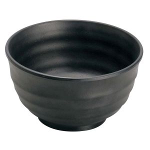 マイン MIN マイン メラミンウェア 黒 飯器 大 M11-144