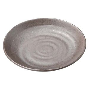 マイン MIN マイン メラミンウェア 茶 丸皿 24 M11-561