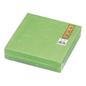マイン MIN マイン 金箔紙ラミネート 緑 20角 20x20 500枚入 M33-469