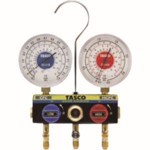 イチネンタスコ TASCO イチネンタスコ TA120WH ボールバルブ式ゲージマニホールド TASCO