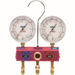 イチネンタスコ TASCO イチネンタスコ TA122GBH R410A/R32ボールバルブ式ゲージマニホールド TASCO