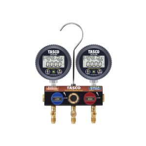イチネンタスコ TASCO イチネンタスコ TA124HWV-1 ボールバルブ式デジタルゲージマニホールドキットバルブ付チャージホース仕様 メーカー直送 代引不可 北海道沖縄離島不可
