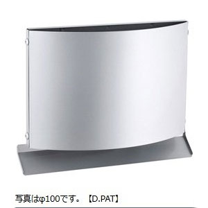 宇佐美工業 usami 宇佐美工業 ステンレス W型 フード付 ガラリ 100mm WEV100B-CS クリスタルシルバー