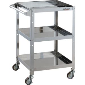 トラスコ TRUSCO トラスコ CRB-853HSU クリーンラビット 75φウレタン車SUS金具ハンドル付 TRUSCO メーカー直送 代引不可
