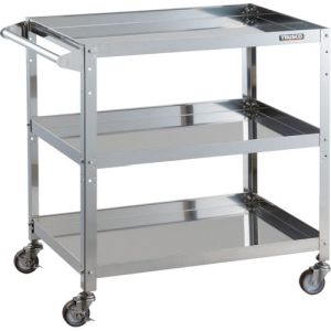 トラスコ TRUSCO トラスコ CRB-873HSU クリーンラビット 75φウレタン車SUS金具ハンドル付 TRUSCO メーカー直送 代引不可