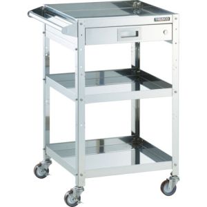 トラスコ TRUSCO トラスコ CRB-953HVSU クリーンラビット 75φゴム車SUS金具 1段引出ハンドル付 TRUSCO メーカー直送 代引不可