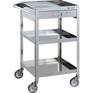 トラスコ TRUSCO トラスコ CRB-953HVSU100 クリーンラビット 100φウレタン車SUS金具 1段引出ハンドル付 TRUSCO メーカー直送 代引不可
