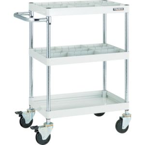 トラスコ TRUSCO トラスコ FAW-973S2-W ファルコンワゴン750X500 仕切板付 ゴム車輪 W色 TRUSCO メーカー直送 代引不可