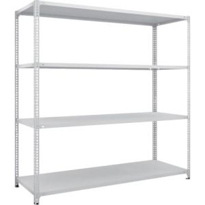 トラスコ TRUSCO トラスコ SBL-6664-W セミボルトレス軽量棚 W1800XD600XH1800 4段 W色 TRUSCO メーカー直送 代引不可