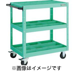 トラスコ TRUSCO トラスコ EGW-963F3S3-W イーグルワゴン 600X400XH880 深3段 仕切板付 W色 TRUSCO メーカー直送 代引不可
