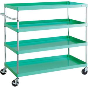 トラスコ TRUSCO トラスコ PEW-12124-YG フェニックスワゴン 1200X600XH1200 4段 YG色 TRUSCO メーカー直送 代引不可