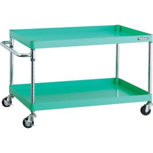 トラスコ TRUSCO トラスコ PEW-692-G75-YG フェニックスワゴン 900X600 2段 Φ75ゴム車輪 YG色 TRUSCO メーカー直送 代引不可